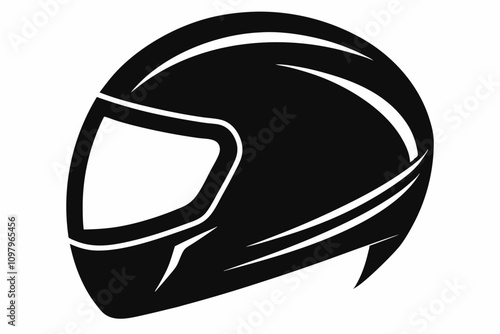  motocycle helmet motorcross silhouette illustration