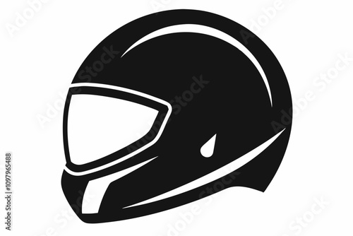  motocycle helmet motorcross silhouette illustration