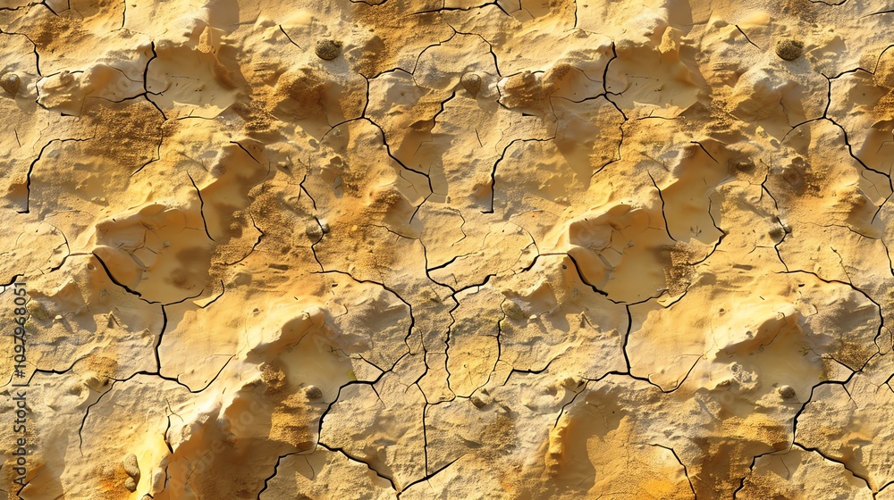 A close-up of cracked, dry earth. A close-up of cracked, dry earth.