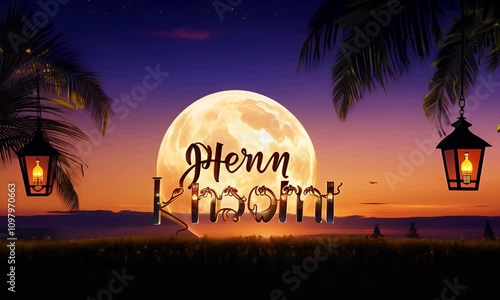 Henn Khorn under the Full Moon: A Tropical Night photo