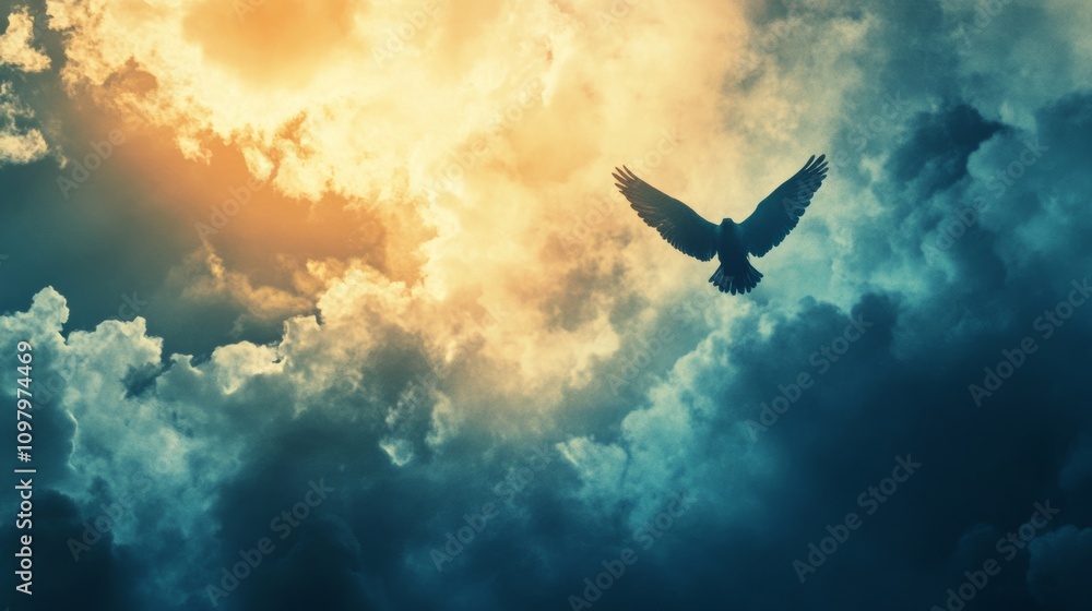 Ascension day background concept with copy space Ascension day background concept with copy space