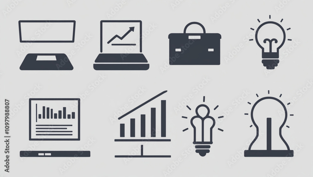 set of icons for business set of icons for business
