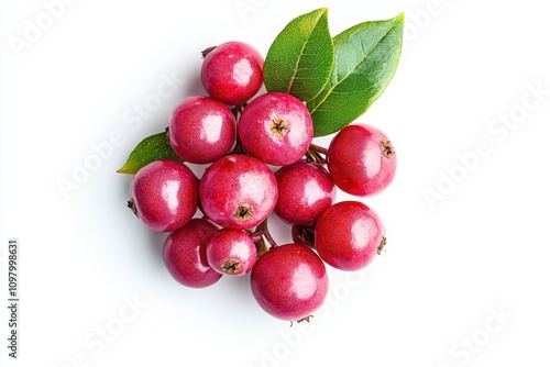 Vibrant Pink Riberry Fruits as Isolated Close-Up Beauty photo