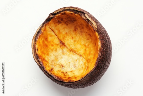 Cocona Fruit in Full View, Halved to Showcase Texture photo