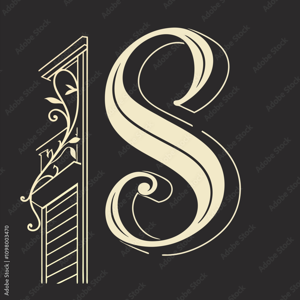 Fototapeta premium Letter Logo Illustration Design