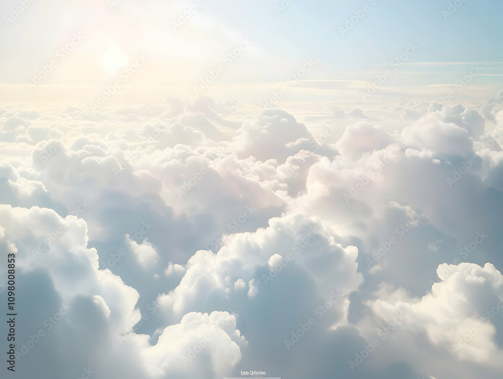 Fototapeta premium Clear sky background, cloudy light blue sky texture. Background for banner, backdrop or texture for 3D mapping, Sky blue background