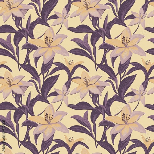 Lily flower pattern