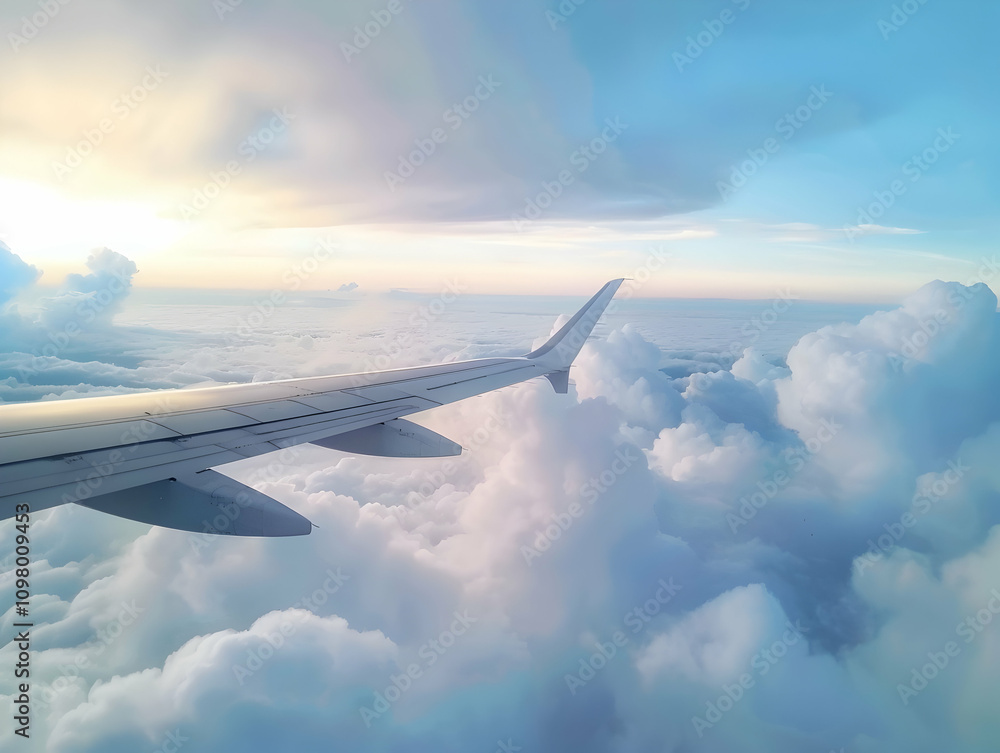 Fototapeta premium Clear sky background, cloudy light blue sky texture. Background for banner, backdrop or texture for 3D mapping, Sky blue background