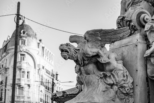 The Place Castellane is a historic square in the 6th arrondissement of Marseille, France photo