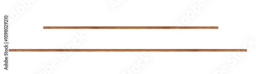 Slika na platnu Long wooden slats. On isolated transparent background.