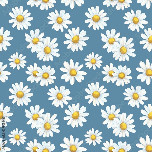 Daisy flower pattern photo