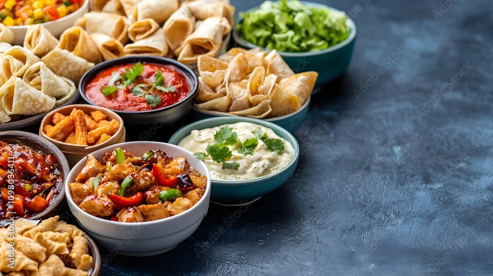 A Vibrant Array of Delicious Chinese New Year Snacks for a Festive Gourmet Experience. Chinese New Year 2025 Concept A Vibrant Array of Delicious Chinese New Year Snacks for a Festive Gourmet Experience. Chinese New Year 2025 Concept
