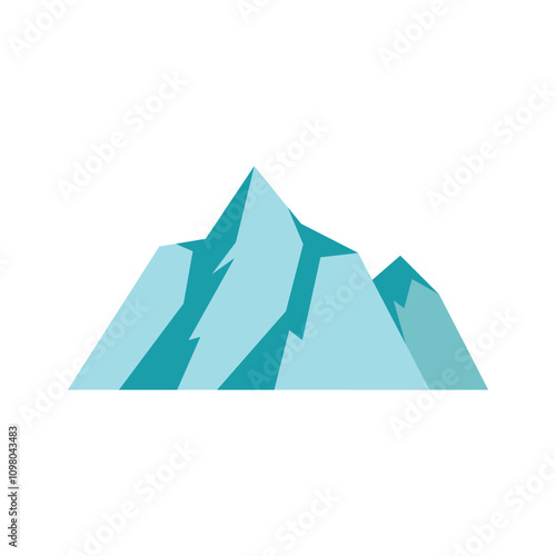 Free Download This vector illustration features a stylized mountain range, emphasizing the beauty and grandeur of nature - GFXLoad