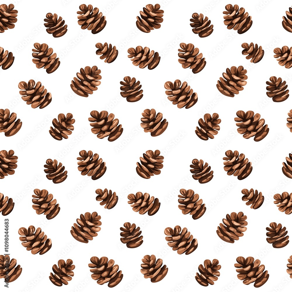 Christmas pine cones pattern Christmas pine cones pattern