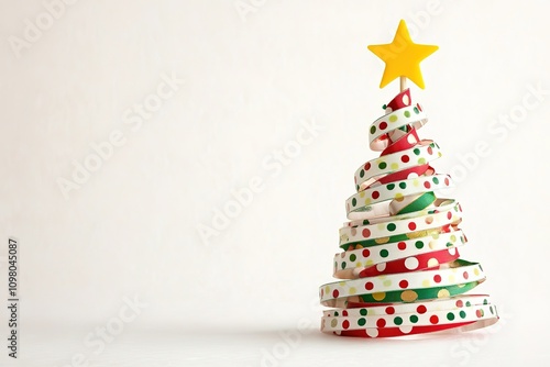 Christmas tree on white. Isolated 3d image
