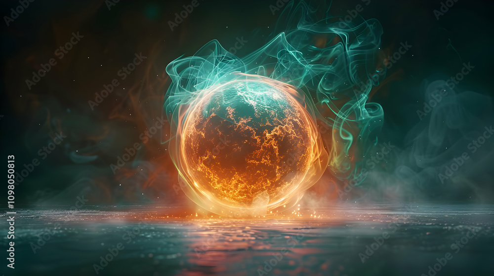 Fiery Planet 3D Illustration Fiery Planet 3D Illustration