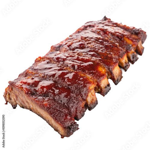 grilled steak on a white background