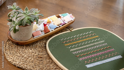 Master the Basics: Hand Embroidery Sampler with Essential Stitches and Thread