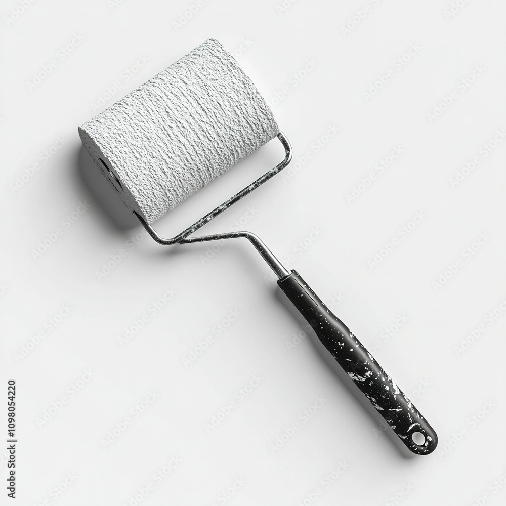 Obraz premium paint roller isolated on white