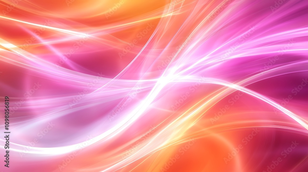 Obraz premium Abstract waves of vibrant colors creating a dynamic and energetic visual experience.