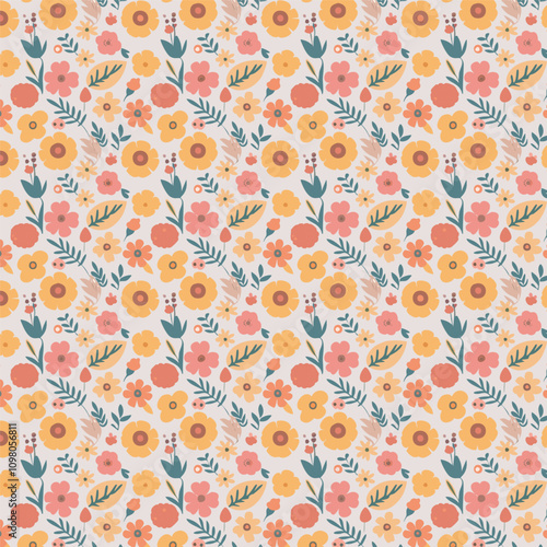 Elegant Floral Mandala Seamless Patterns – Ornamental Vintage and Modern Designs in Warm, Cool, and Earthy Tones