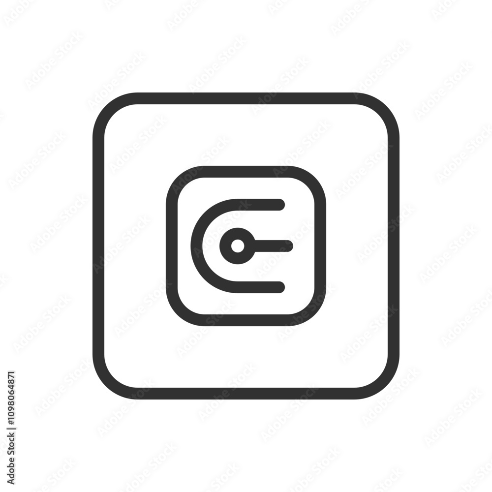Round cap. Design and design tools icons. Modern, simple flat vector illustration for web site or mobile app Round cap. Design and design tools icons. Modern, simple flat vector illustration for web site or mobile app