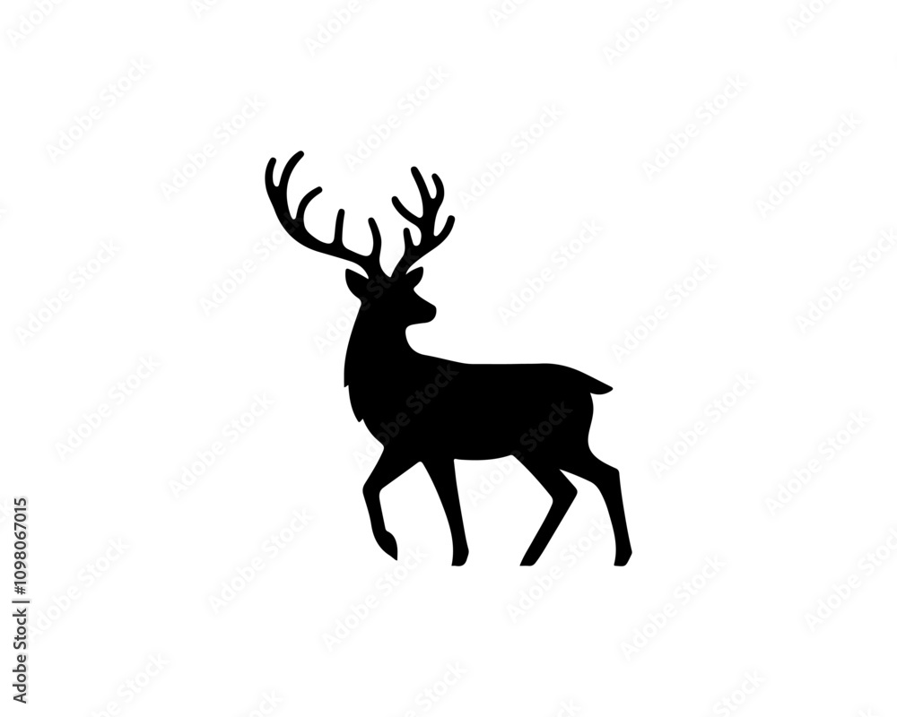 Deer vector illustration. Deer vector illustration.