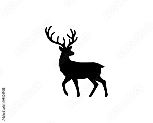 Deer vector illustration.