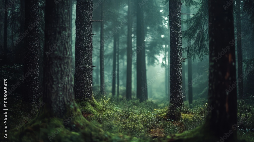 Fototapeta premium morning in the forest