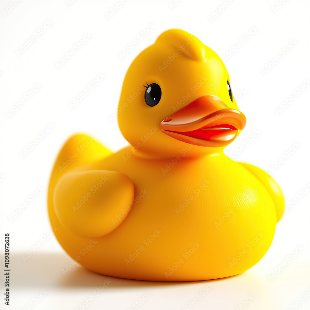 Macro shot of yellow duck for children's play, plaything, playroom Macro shot of yellow duck for children's play, plaything, playroom