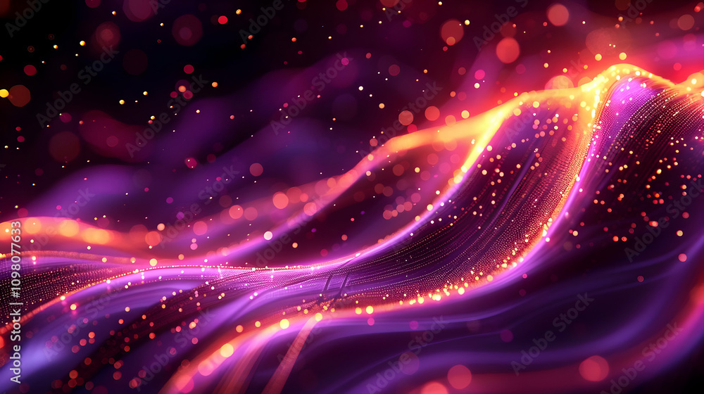 Obraz premium Abstract Background Purple Orange Glow