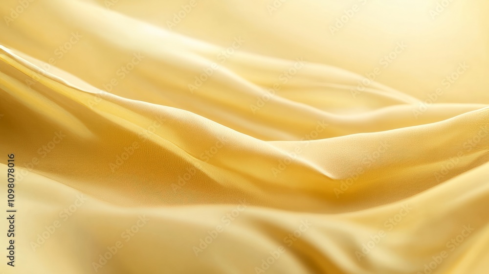 Obraz premium yellow wavy silk background
