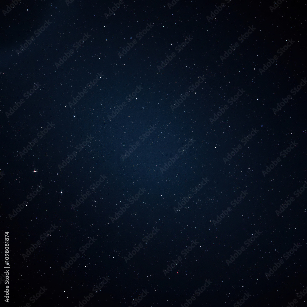 Fototapeta premium Twinkling stars scattered across the velvety blackness of the night sky, creating an ethereal and enchanting scene, expansive, cosmic