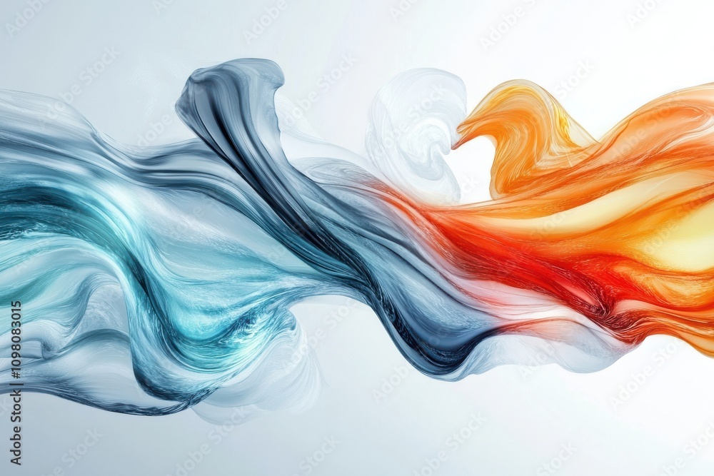 Fototapeta premium Modern flowing text animation effects