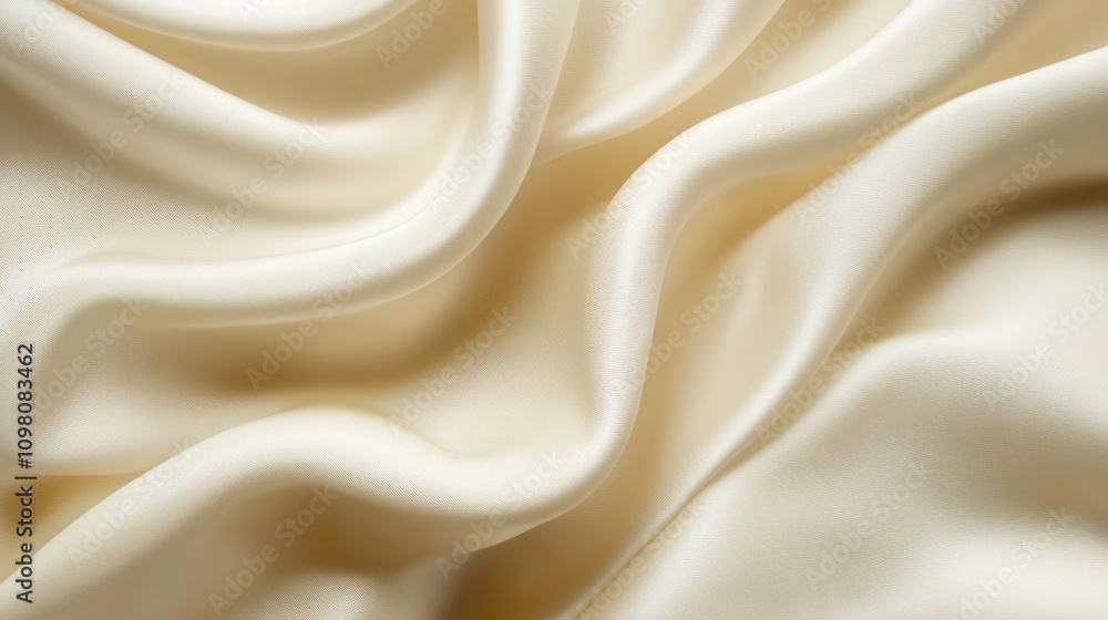 Obraz premium wavy cream silk background
