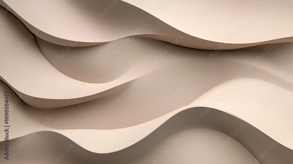 Obraz premium 3d rendered empty wavy background