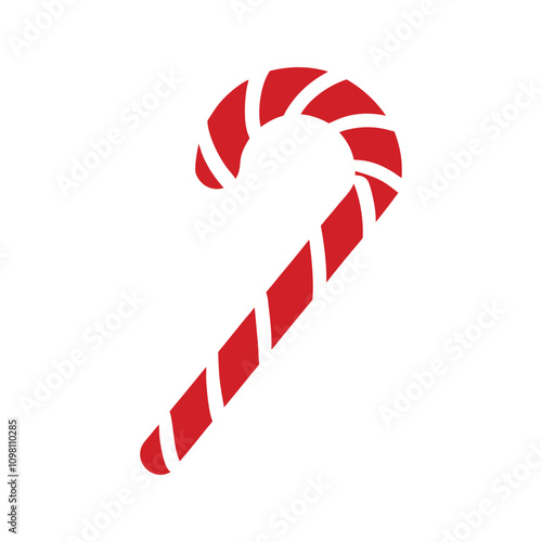 candy canes isolated on white background