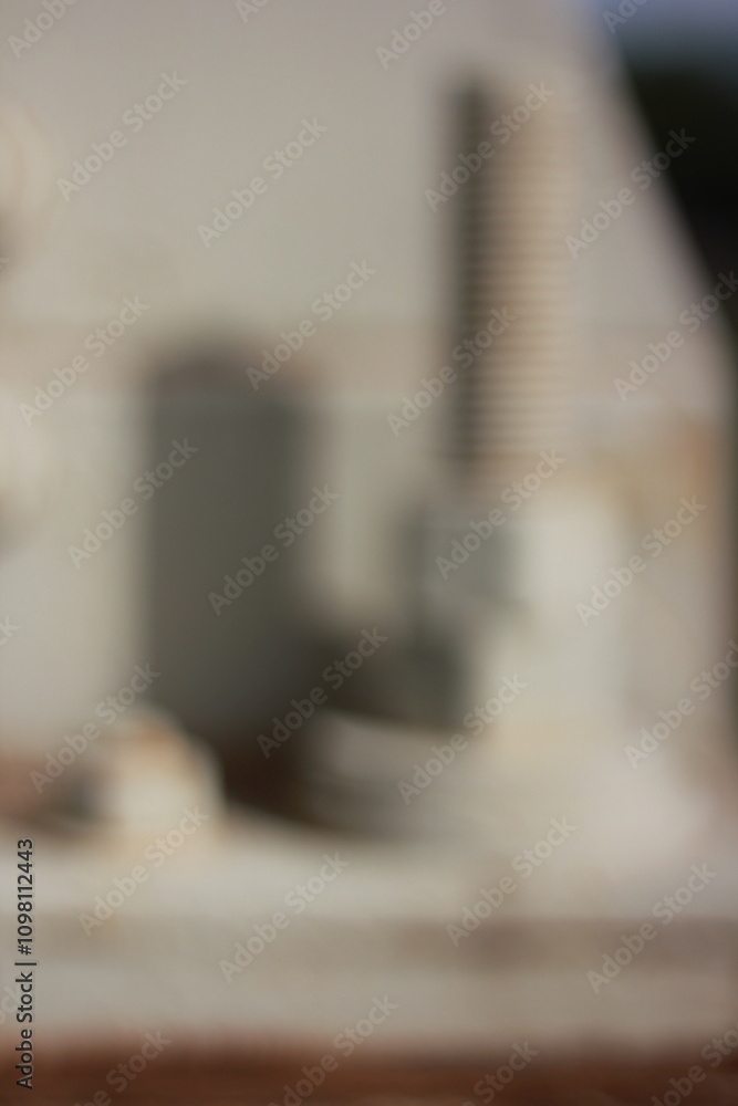 A dreamy view of a bolted steel connection. A dreamy view of a bolted steel connection.