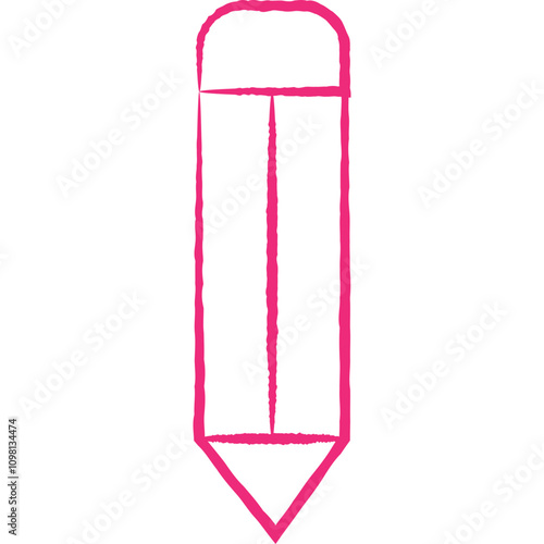 Pencil icons single line vector