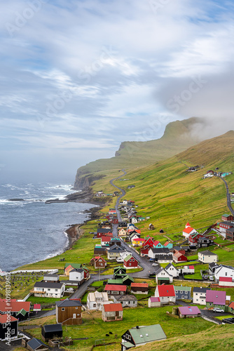 Il colorato villaggio di Sumba, Isola di Suduroy, Isole Faroe