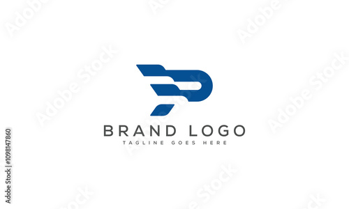 Free Download letter P logo design vector template design for brand. - GFXLoad