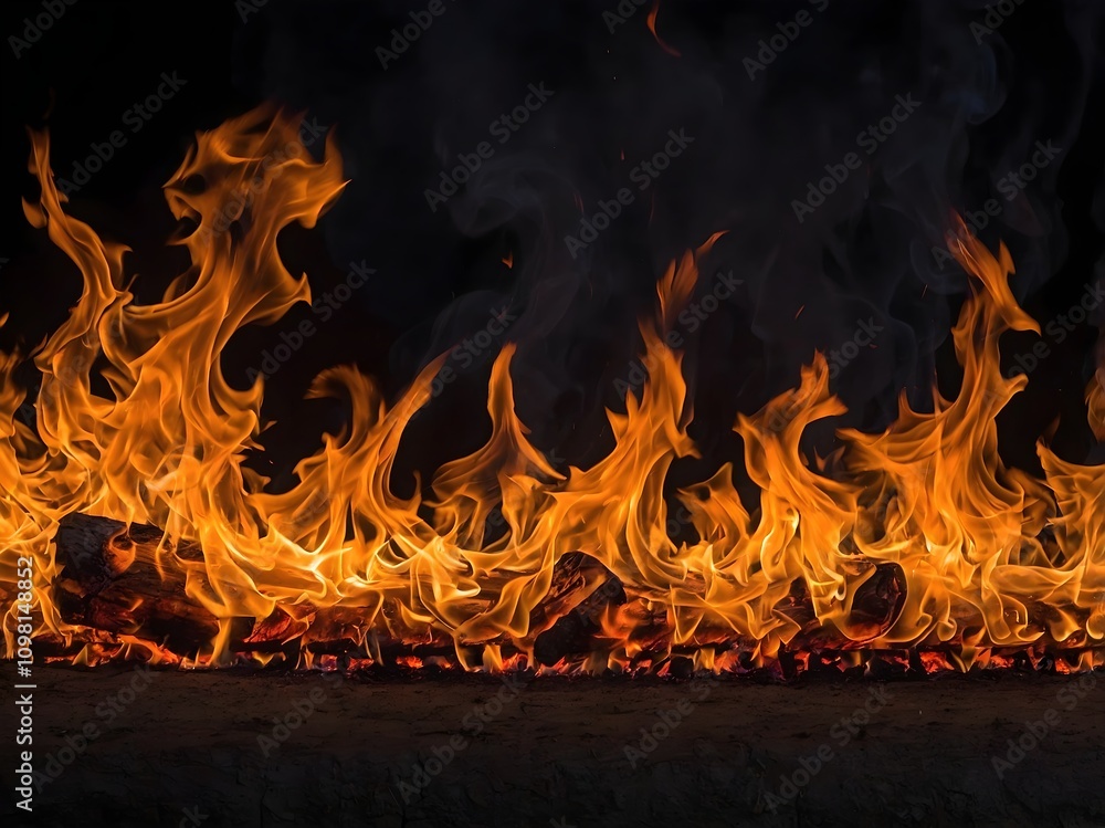 Fototapeta premium fire background