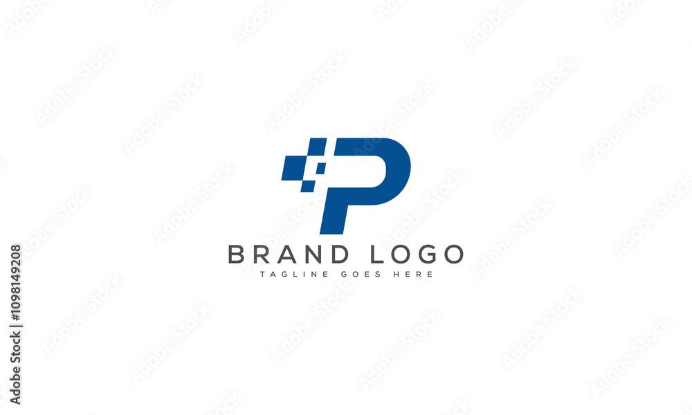 Obraz premium letter P logo design vector template design for brand.