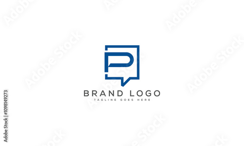 Free Download letter P logo design vector template design for brand. - GFXLoad