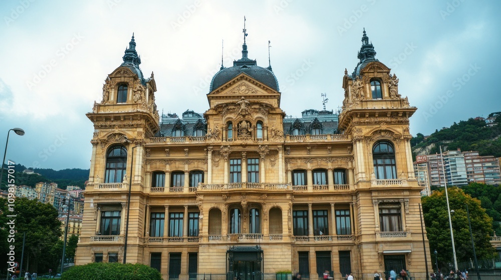 Obraz premium building of the hall in the city