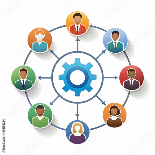 a teamwork and collaboration diagram