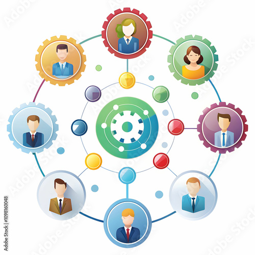 a teamwork and collaboration diagram