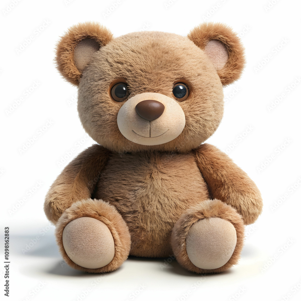 Fototapeta premium a teddy bear isolated on white background