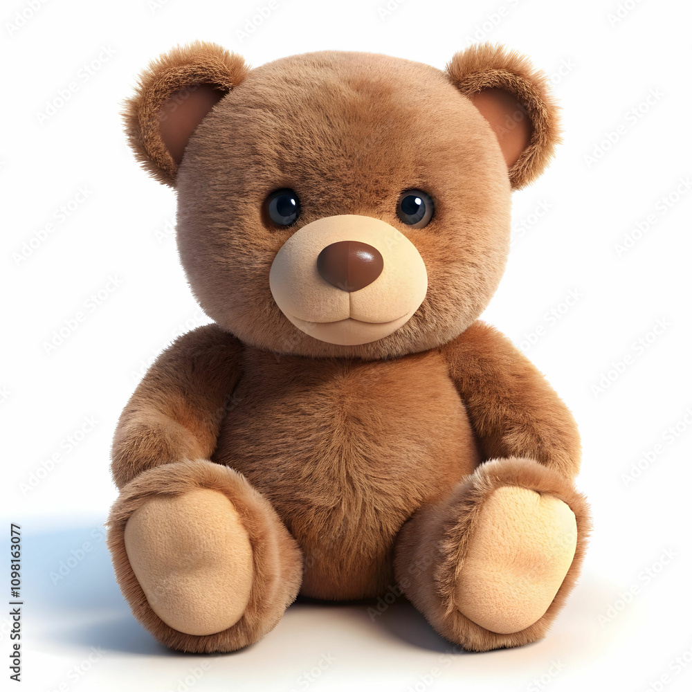 Obraz premium a teddy bear isolated on white background