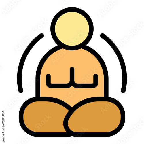 Person practicing meditation and pranayama breathing technique, promoting mindfulness, relaxation, and stress reduction